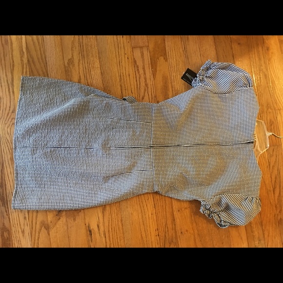 TeezeMe NWT sz 5 Navy/White gingham check dress - Picture 5 of 9